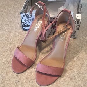 Mauve Block Heel